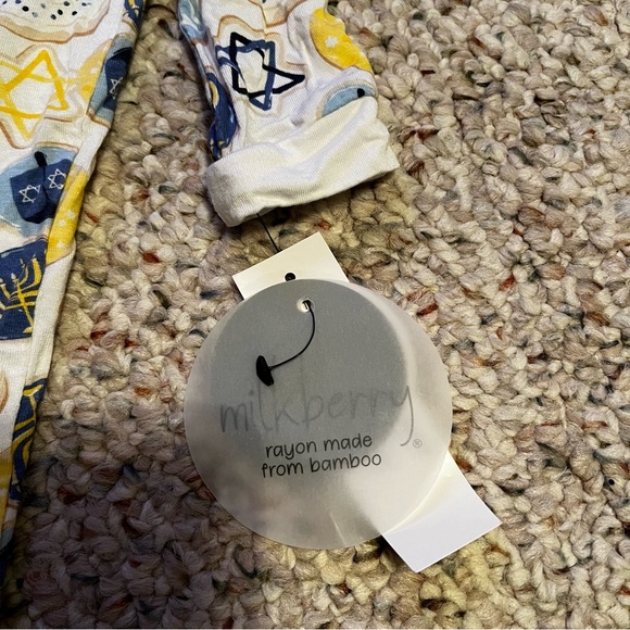 Milkberry Bamboo NWT Hanukkah Onesie - Picture 2 of 3